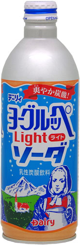 南日本酪農 ヨーグルッペ ライトソーダ 490ml ボトル缶 24本入 〔乳性飲料〕