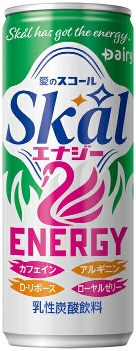 南日本酪農 スコール エナジー 250ml 缶 60本 (20本入×3 まとめ買い) 乳性炭酸飲料 エナジードリンク カフェイン アルギニン D-リボース ローヤルゼリー