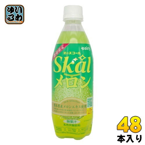 南日本酪農 スコール メロン 500ml ペットボトル 48本 (24本入×2 まとめ買い) 炭酸飲料 めろん 数量限定