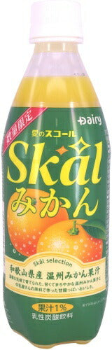 南日本酪農 スコール みかん 500ml ペットボトル 24本入 炭酸飲料 乳性炭酸飲料 期間限定