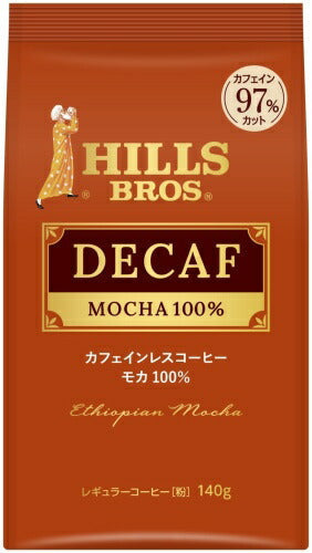 UCC ヒルス カフェインレスコーヒー モカ 100% (粉) 140g 12袋 (6袋入×2 まとめ買い) コーヒー豆 粉 レギュラーコーヒー HILLS デカフェ