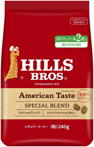 UCC ヒルス アメリカンテイスト スペシャルブレンド (粉) 240g 12袋 (6袋入×2 まとめ買い) コーヒー豆 粉 レギュラーコーヒー HILLS