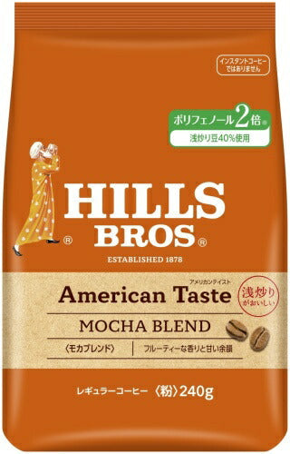 UCC ヒルス アメリカンテイスト モカブレンド (粉) 240g 12袋 (6袋入×2 まとめ買い) コーヒー豆 粉 レギュラーコーヒー HILLS
