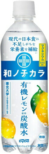 ダイドー 和ノチカラ 有機レモン使用炭酸水 500ml ペットボトル 24本入 炭酸飲料 レモン 果汁