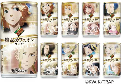 ダイドー ダイドーブレンド 絶品カフェオレ 東京リベンジャーズコラボ 185g 缶 70本 (30+5本入×2 まとめ買い)