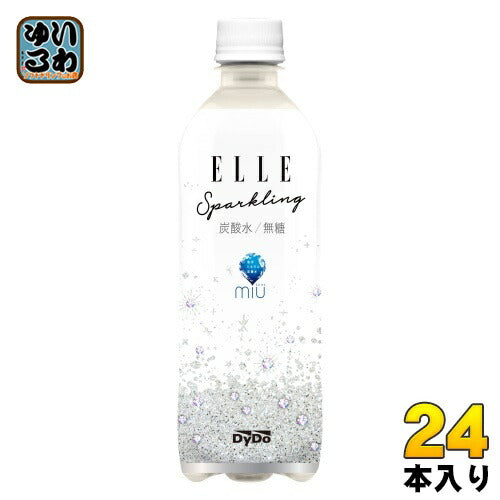 ダイドー ELLE×ミウ スパークリング 500ml ペットボトル 24本入 〔炭酸水 無糖〕