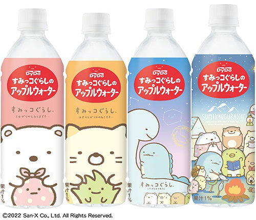 ダイドー すみっコぐらしのアップルウォーター 500ml ペットボトル 48本 (24本入×2 まとめ買い)