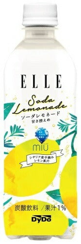ダイドー ELLE×ミウ ソーダレモネード 500ml ペットボトル 48本 (24本入×2 まとめ買い)