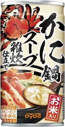 ダイドー かに鍋スープ 雑炊仕立て 185g 缶 30本入 缶スープ お米入り ぞうすい