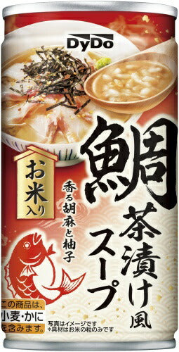 ダイドー 鯛茶漬け風スープ 185g 缶 90本 (30本入×3 まとめ買い) 缶スープ お米入り お茶漬け