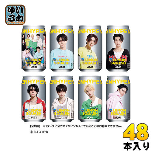 〔11月11日発売〕 ダイドー ミスティオ ENHYPEN (エンハイプン) レモンスカッシュ 350ml 缶 48本 (24本入×2 まとめ買い) 炭酸飲料 全8種類 限定販売