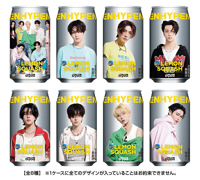 〔11月11日発売〕 ダイドー ミスティオ ENHYPEN (エンハイプン) レモンスカッシュ 350ml 缶 48本 (24本入×2 まとめ買い) 炭酸飲料 全8種類 限定販売