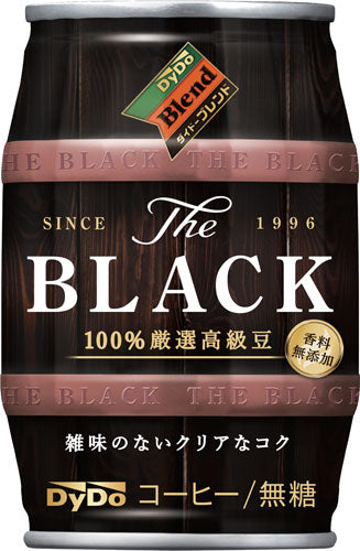 ダイドーブレンド ザ・ブラック 185g 缶 48本 (24本入×2 まとめ買い) 〔コーヒー〕