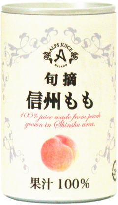 アルプス 旬摘 信州もも 160g 缶 32本 (16本入×2 まとめ買い) 〔果汁飲料〕