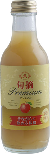 アルプス 旬摘プレミアム 昔ながらの飲める林檎 200ml 瓶 24本入 〔果汁飲料〕