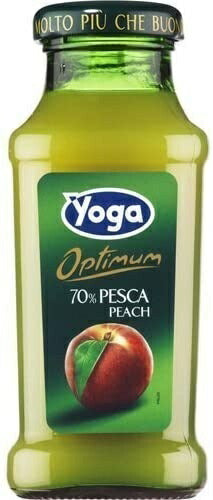 ヨーガ スッコ・ディ・ペスカ （ピーチ） 200ml 瓶 24本入 〔果汁飲料〕
