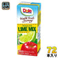雪印メグミルク Dole World Fruit Journey ライムミックス 100% 200ml 紙パック 72本 (18本入×4 まとめ買い) 果汁飲料 フルーツジュース