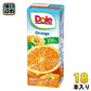 雪印メグミルク Doleオレンジ100% 200ml 紙パック 18本入 オレンジジュース オレンジ果汁100%