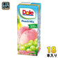 雪印メグミルク Dole ピーチフルーツミックス100% 200ml 紙パック 18本入 果実ミックスジュース 濃縮還元
