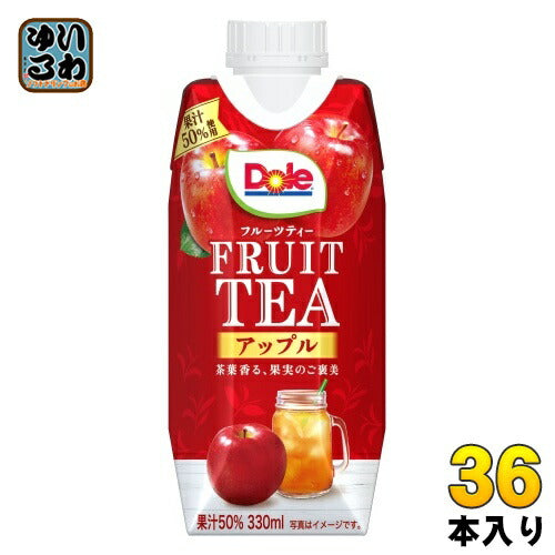雪印メグミルク Dole フルーツ ティー アップル 330ml 紙パック 36本 (12本入×3 まとめ買い) 果汁飲料 ドール FRUIT TEA