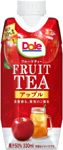 雪印メグミルク Dole フルーツ ティー アップル 330ml 紙パック 36本 (12本入×3 まとめ買い) 果汁飲料 ドール FRUIT TEA