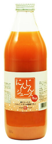 ゆのたに 雪の下 にんじんジュース 1000ml 瓶 6本入（野菜ジュース） 〔果汁飲料〕