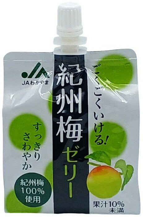 JAわかやま ごくごくいける! 紀州梅ゼリー 180g パウチ 48個 (24個入×2 まとめ買い) ゼリー飲料