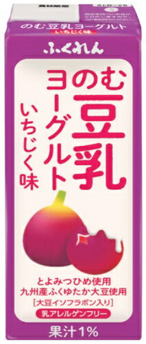 ふくれん のむ豆乳ヨーグルト いちじく味 200ml 紙パック 24本入