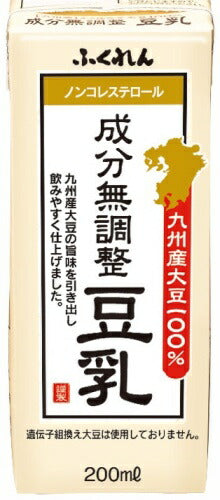 ふくれん 九州産大豆 大豆成分無調整豆乳 200ml 紙パック 24本入 豆乳 イソフラボン ノンコレステロール 植物性ミルク