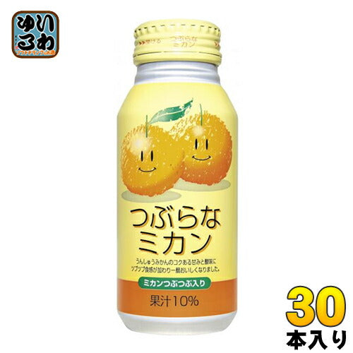 JAフーズおおいた つぶらなミカン 190g ボトル缶 30本入 果汁飲料 温州みかん 果肉
