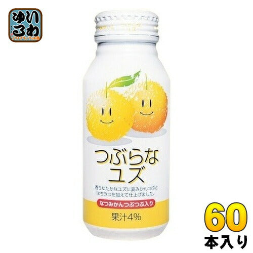 JAフーズおおいた つぶらなユズ 190g ボトル缶 60本 (30本入×2 まとめ買い) 果汁飲料 柚子 ゆず