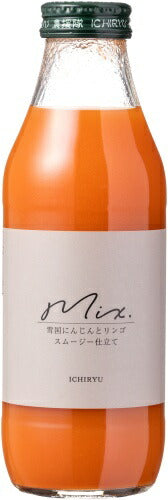 いち粒 雪国生まれのおいしい人参ミックスジュース 500ml 瓶 12本入 野菜ジュース