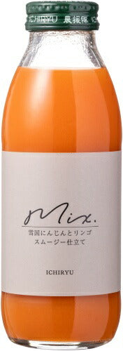いち粒 雪国生まれのおいしい人参ミックスジュース 350ml 瓶 24本 (12本入×2 まとめ買い) 野菜ジュース