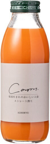 いち粒 雪国生まれのおいしい人参ジュース 350ml 瓶 12本入 野菜ジュース ストレート