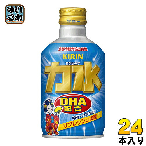 キリン 力水 京都デザインラベル 300ml ボトル缶 24本入 〔炭酸飲料〕