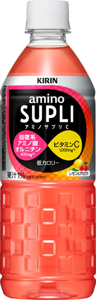 キリン アミノサプリC 555ml ペットボトル 24本入 〔キリン プラス-アイ　amino Supli VitaminC あみのさぷり アミノ酸オルニチン配合 レモン＆アセロラ　スポーツドリンク　機能性飲料〕