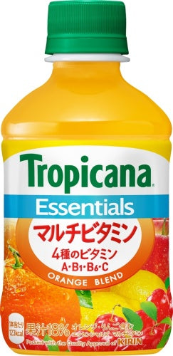 キリン トロピカーナ エッセンシャルズ マルチビタミン 280ml ペットボトル 48本 (24本入×2 まとめ買い) 〔果汁飲料〕