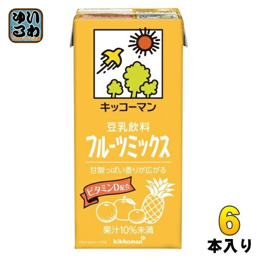 キッコーマン 豆乳飲料 フルーツミックス 1L 紙パック 6本入 イソフラボン