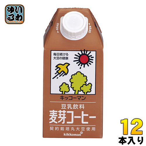 キッコーマン 豆乳飲料 麦芽コーヒー 500ml 紙パック 12本入 〔豆乳〕