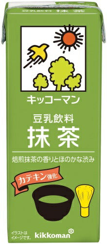 キッコーマン 豆乳飲料 抹茶 200ml 紙パック 54本 (18本入×3 まとめ買い) ダイズ イソフラボン