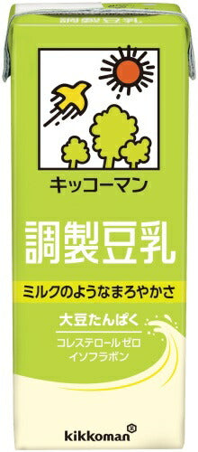 キッコーマン 調製豆乳 200ml 紙パック 36本 (18本入×2 まとめ買い) 豆乳飲料 調整豆乳 コレステロールの気になる方へ
