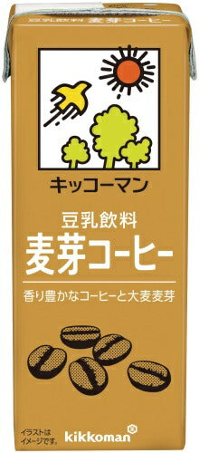 キッコーマン 豆乳飲料 麦芽コーヒー 200ml 紙パック 18本入 イソフラボン ダイズ
