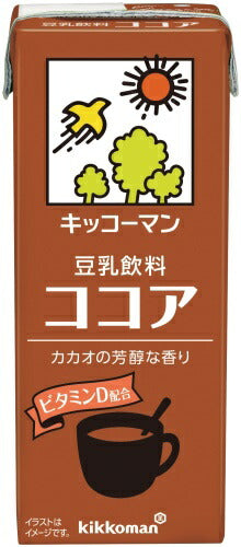 キッコーマン 豆乳飲料 ココア 200ml 紙パック 18本入 イソフラボン ダイズ