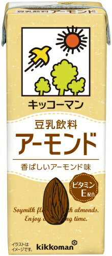 キッコーマン 豆乳飲料 アーモンド 200ml 紙パック 18本入 イソフラボン ダイズ