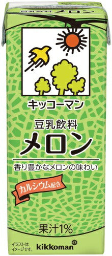 キッコーマン 豆乳飲料 メロン 200ml 紙パック 36本 (18本入×2 まとめ買い) イソフラボン ダイズ