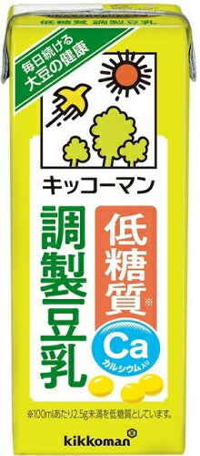 キッコーマン 低糖質 調製豆乳 200ml 紙パック 72本 (18本入×4 まとめ買い) 豆乳飲料 調整豆乳 糖質オフ コレステロールゼロ
