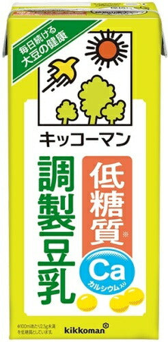 キッコーマン 低糖質 調製豆乳 1L 紙パック 6本入 豆乳 調整 イソフラボン 糖質オフ