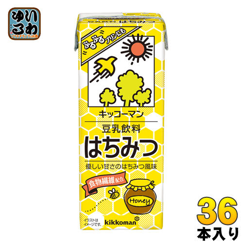 キッコーマン 豆乳飲料 はちみつ 200ml 紙パック 36本 (18本入×2 まとめ買い)