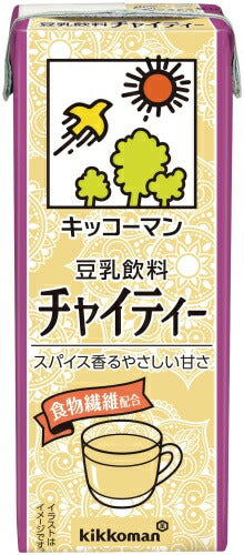 キッコーマン 豆乳飲料 チャイティー 200ml 紙パック 54本 (18本入×3 まとめ買い) 乳性飲料 健康 大豆 ダイズ