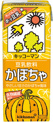 キッコーマン 豆乳飲料 かぼちゃ 200ml 紙パック 54本 (18本入×3 まとめ買い)